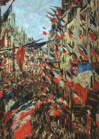 Monet, Claude Oscar - Rue Montargueil with Flags